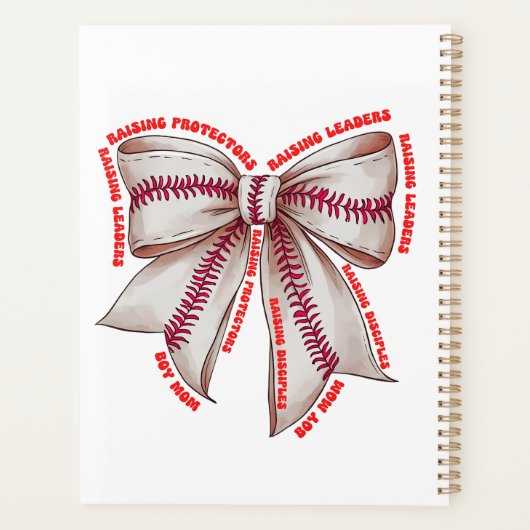 Boy Mama Croquette Bow Affirmation Floral Planer (Rückseite)