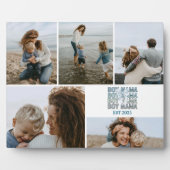 Boy Mama Custom Photo Collage Fotoplatte (Vorderseite)