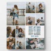 Boy Mama Custom Photo Collage Fotoplatte (Vorderseite)