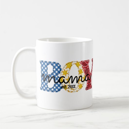 Boy Mama etablierte Date Mama Boys Cowboy Rodeo Kaffeetasse (Links)