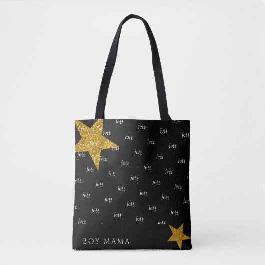 Boy Mama Fun Individuelle Name Tote Bag Tasche (Vorderseite)