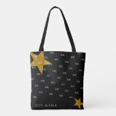 Boy Mama Fun Individuelle Name Tote Bag Tasche (Rückseite)