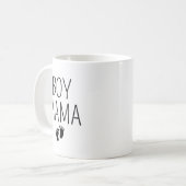 Boy Mama Mug with Kids’ Names, Custom Mom of Boys Kaffeetasse (Vorderseite Links)