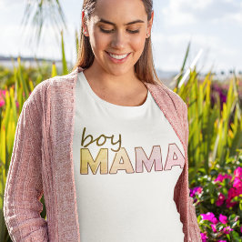 Boy Mama, passend zu rosa FarbDamen T-Shirt