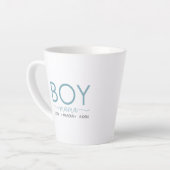 Boy Mama Personalisiert mit Namen Milchtasse (Linke Ecke)