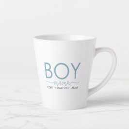 Boy Mama Personalisiert mit Namen Milchtasse