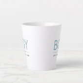 Boy Mama Personalisiert mit Namen Milchtasse (Vorderseite)