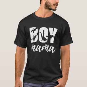 Boy Mama Saurus Mama Mommy Dinosaur Dino Trex Moth T-Shirt