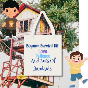 Boy Mama Survival Kit Funny Tragetasche