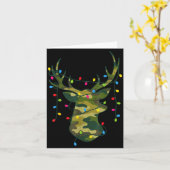 Boy Men Camo Deer Hunting Christmas Light Pajama P Karte (Gelbe Blume)