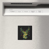 Boy Men Camo Deer Hunting Christmas Light Pajama P Magnet (In Situ (Geschirrspüler))