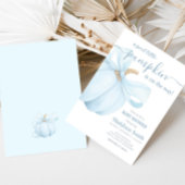 Boy Minimalist Little Pumpkin Baby Shower Einladung