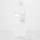 Boy Minimalistisch Little Pumpkin Baby Dusche Wasserflaschenetikett (Vorderseite)