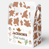 Boy My First Rodeo Cowboy 1. Geburtstag Geschenkschachtel (Geöffnet)