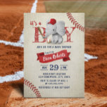 Boy Niedlich Elephant Baseball Baby Dusche Einladung<br><div class="desc">Junge Niedlich Elephant Baseball Baby Dusche Einladungen.</div>