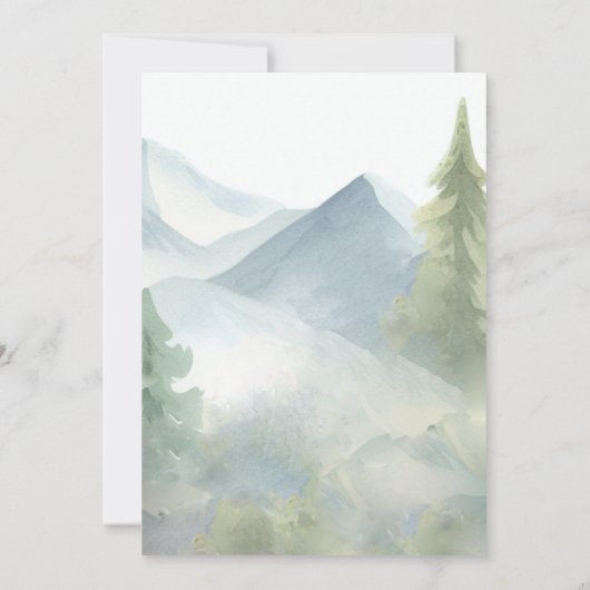 Boy Niedlich Woodland Animal Wanderjunge Babydusch Einladung (Rückseite)