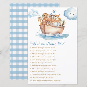 Boy Noah's Ark Baby Shower kennt Mommy Best