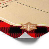 Boy oder Girl Voting Board Cookie Gingerbrot Poster (Ecke)