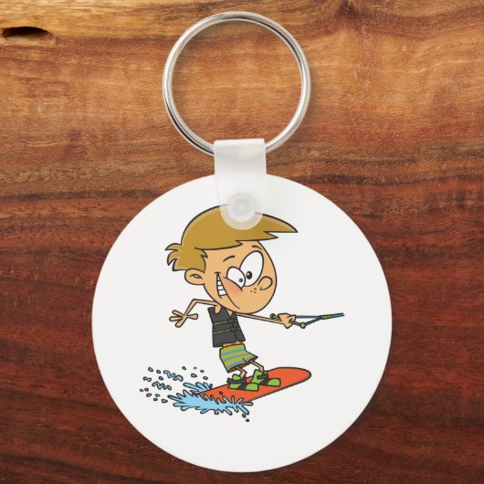 Boy On A Wakeboard Schlüsselanhänger (Vorderseite)