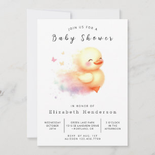 Boy Online Duck Baby Shower Einladung