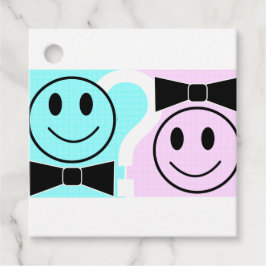 Boy or Girl Party Napkins Geschenkanhänger