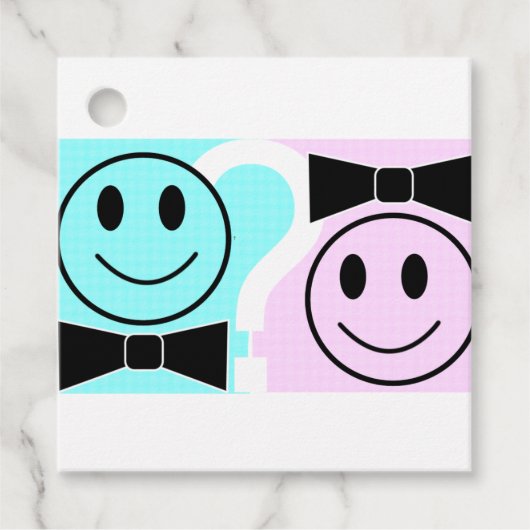 Boy or Girl Party Napkins Geschenkanhänger (Vorderseite)