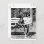Boy & Orangutan Vintager Nationalzoo Washington Postkarte (Vorne/Hinten)