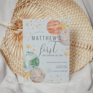 Boy Outer Space Einladung zum Geburtstag