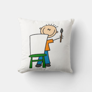 Boy Painting Kissen