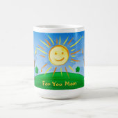 Boy Painting Skies Kaffeetasse (Mittel)