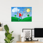 Boy Painting Skies Poster (Heimbüro)