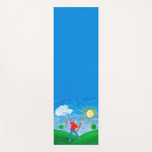 Boy Painting Skies Yogamatte (Vorderseite)