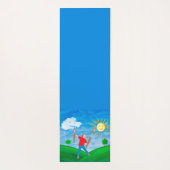 Boy Painting Skies Yogamatte (Rückseite)