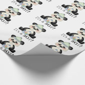 Boy Panda Bear Packpapier (Ecke)