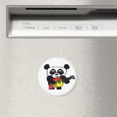 Boy Panda mit E-Gitarre Magnet (In Situ (Geschirrspüler))