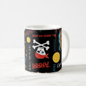 Boy Party Pirate dunkel bunt Kaffeetasse (VorderseiteRechts)