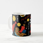 Boy Party Pirate dunkel bunt Kaffeetasse (Vorderseite Links)