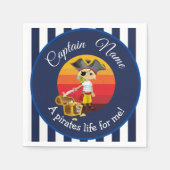 Boy Party Pirate Serviette (Vorderseite)