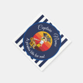 Boy Party Pirate Serviette (Ecke)