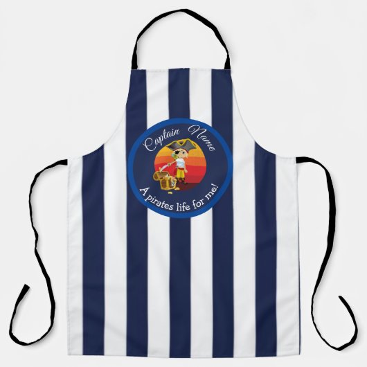 Boy Party Pirates Schürze (Vorderseite)