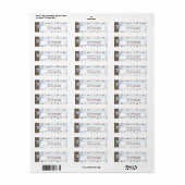 Boy Paw Print Polka Dots Return Label (Vorne)