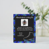 Boy Personalisiert Roller Skaten Party Einladung (Stehend Vorderseite)