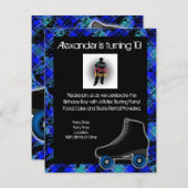 Boy Personalisiert Roller Skaten Party Einladung (Vorne/Hinten)