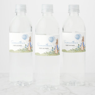 Boy Peter Rabbit Baby Dusche Wasserflaschenetikett