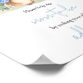 Boy Peter Rabbit Baby Shower Envelope Station Poster (Ecke)