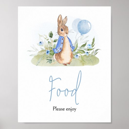 Boy Peter Rabbit Babydusche Poster (Vorne)