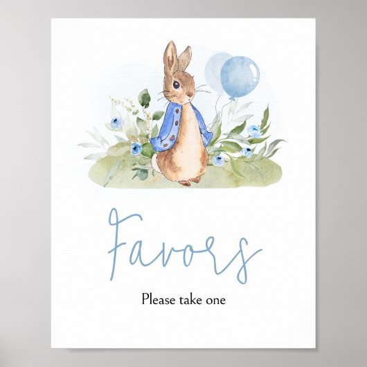 Boy Peter Rabbit Kinderduschfavoriten Poster (Vorne)