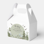 Boy Pine Tree Forest Mountain Baby Dusche Geschenkschachtel (Vorderseite)