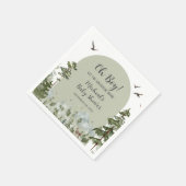 Boy Pine Tree Forest Mountain Baby Dusche Serviette (Ecke)