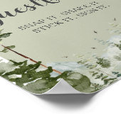 Boy Pine Tree Forest Mountain Foto Gästebuch (Ecke)